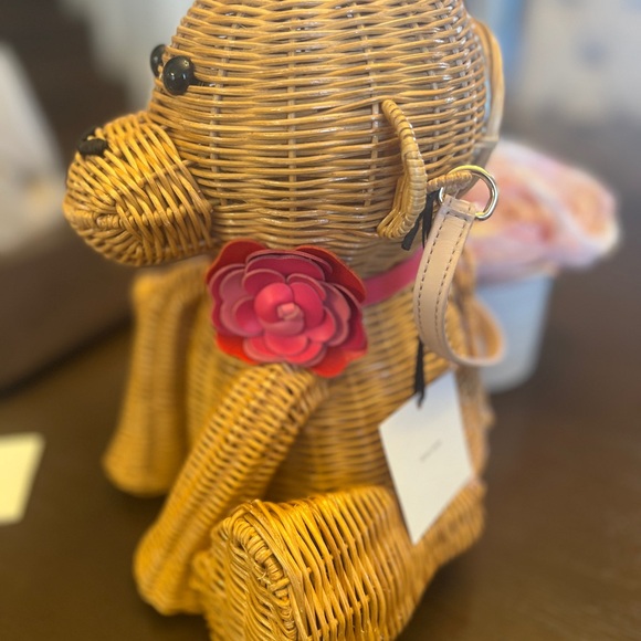 Kate Spade Rambling Roses Wicker Monkey - Picture 3 of 9